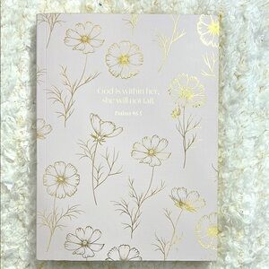 Floral‎ Gold and Cream journal